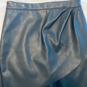 Express (minus the) leather black mini skirt